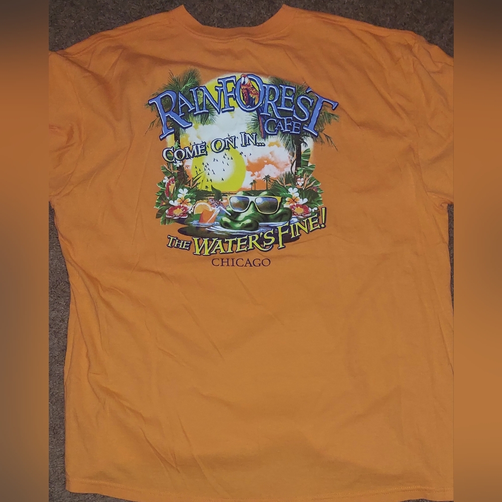RAINFOREST Cafe Chicago Bold Orange Tee
